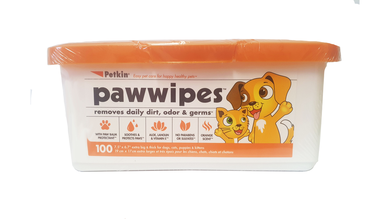 Petkin Paw Wipes 100pk