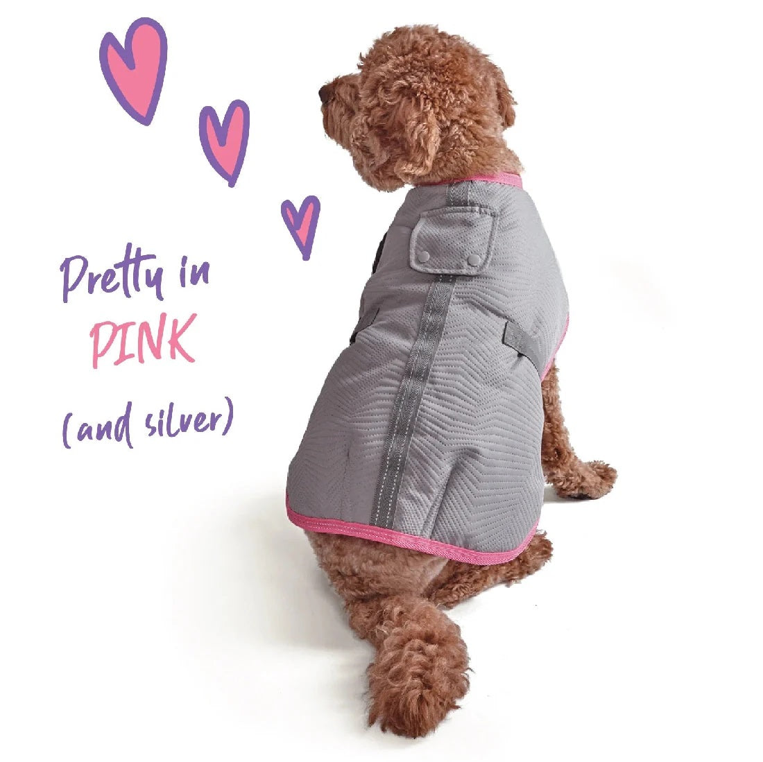 Kazoo Active Adventure Coat Silver/Pink