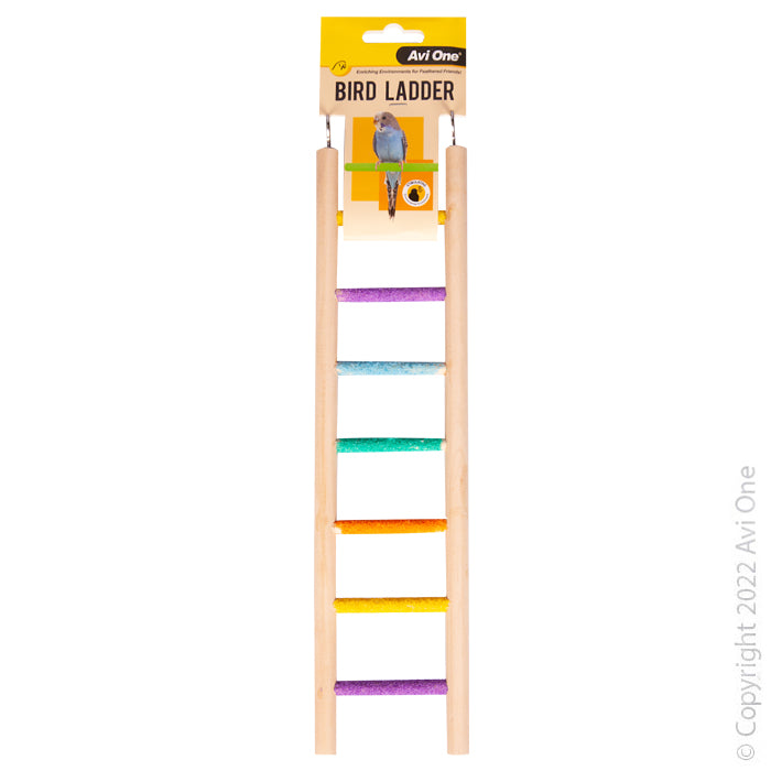 Avi One Bird Toy - Wooden Ladder With Sand Steps