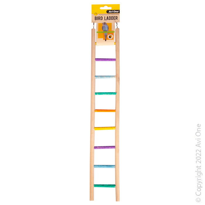 Avi One Bird Toy - Wooden Ladder With Sand Steps