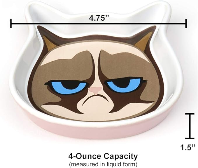 Grumpy Cat Saucer in Pink