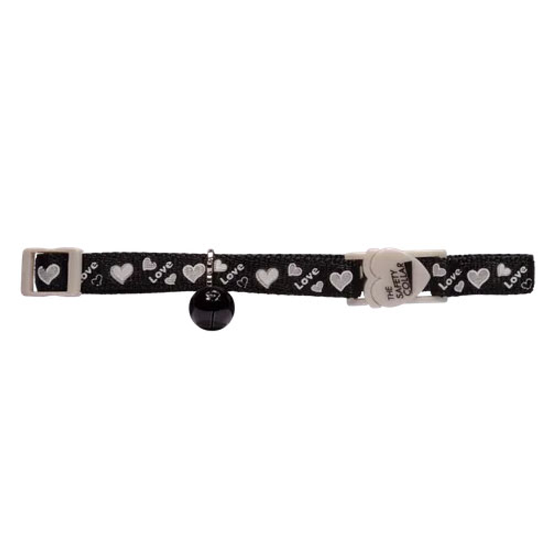 Cat Collar Reflective - Love Hearts