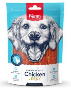 Wanpy Dog Oven-Roasted Chicken Jerky 100g