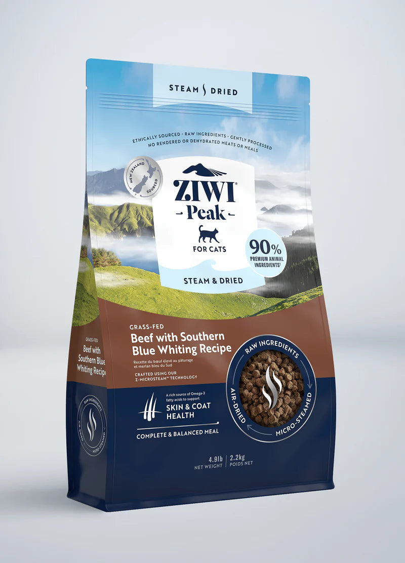 Ziwi Peak Steam & Dried Cat Food Beef