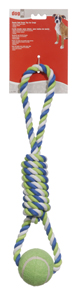 Dogit Rope Toy Tennis Ball Multi 61cm Xl