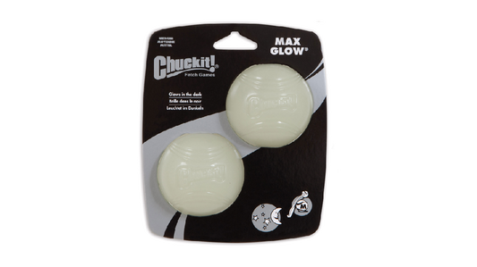 Chuckit Max Glow Ball Med 2pk