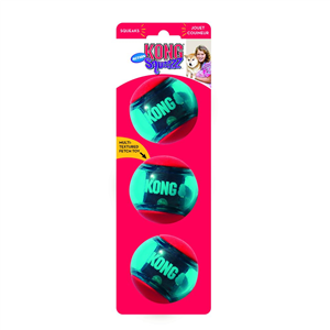 Kong Squeezz Action Ball Med (3pk)