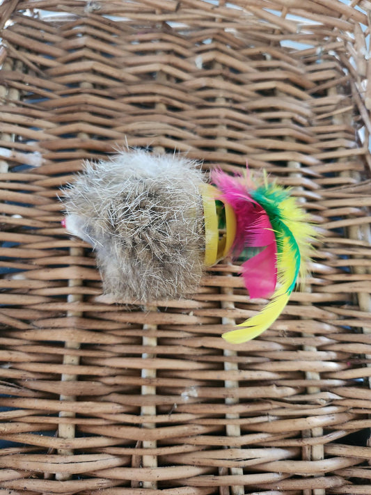 Mouse with Feather and Bell
