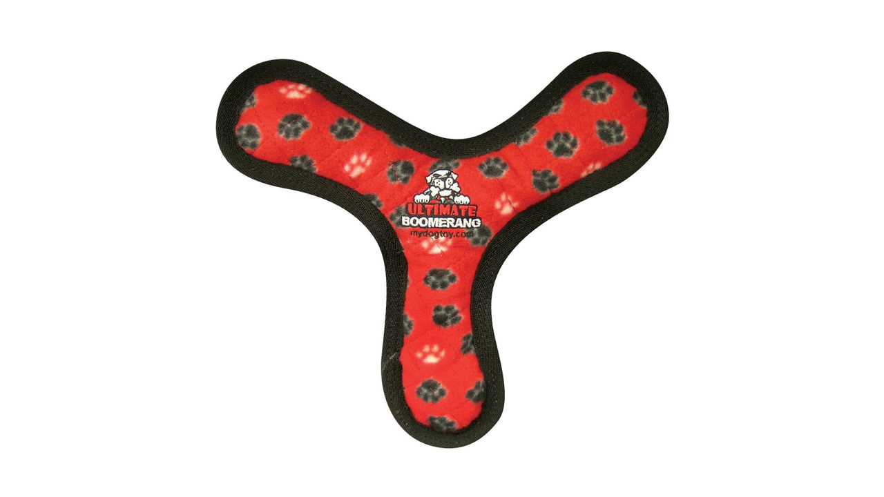Tuffy Ultimate Bowmerang Red Paws