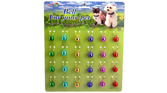 Cat Bells Coloured 14mm - Card Of 24