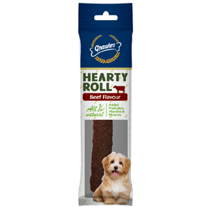 Gnawlers Hearty Roll 40g Beef [size:40g Flavour:beef]