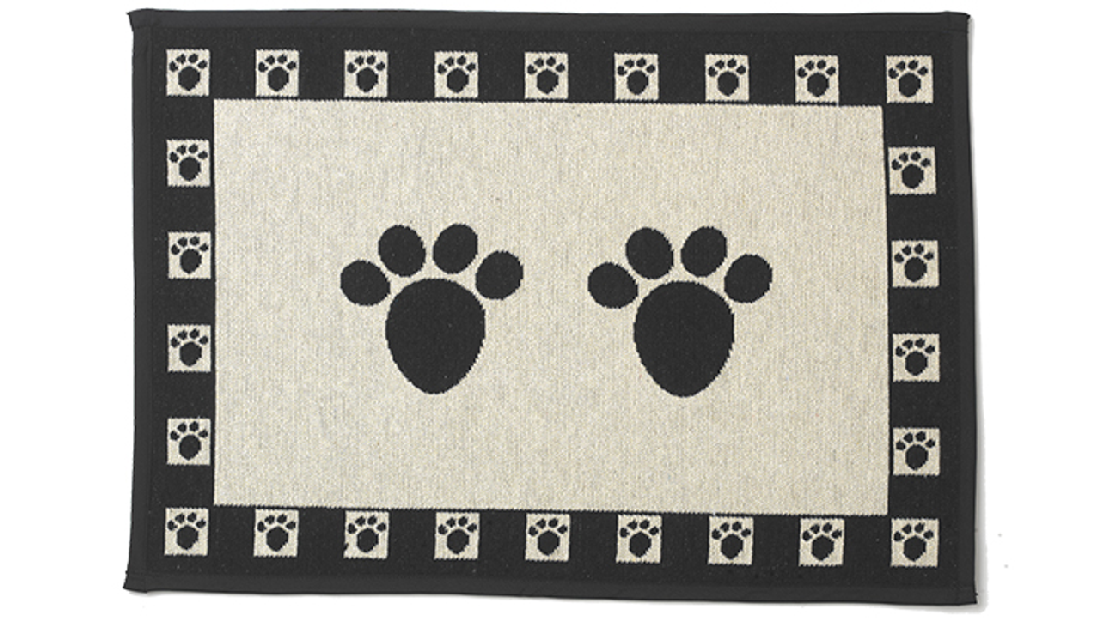 Tapestry Placemat Black Paws