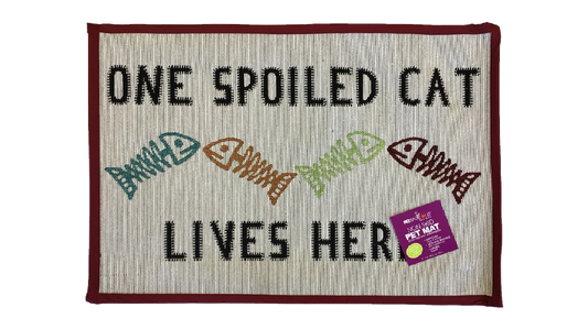Tapestry Placemat One Spoiled Cat Lives Here