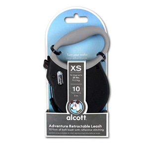 Adventure Retractable Lead Black Xs