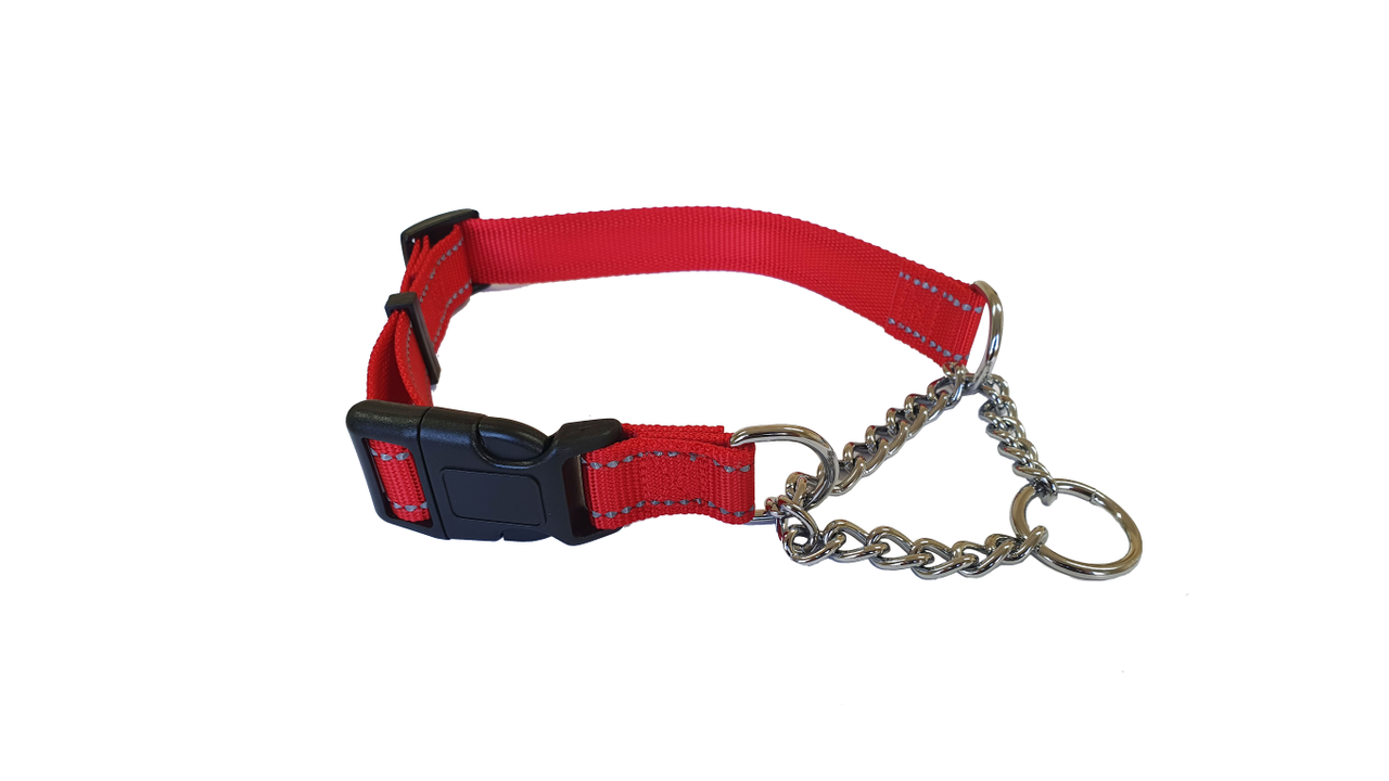 Martingale Reflective Collar Red 50-70cm [size:50-70cm Colour:red]