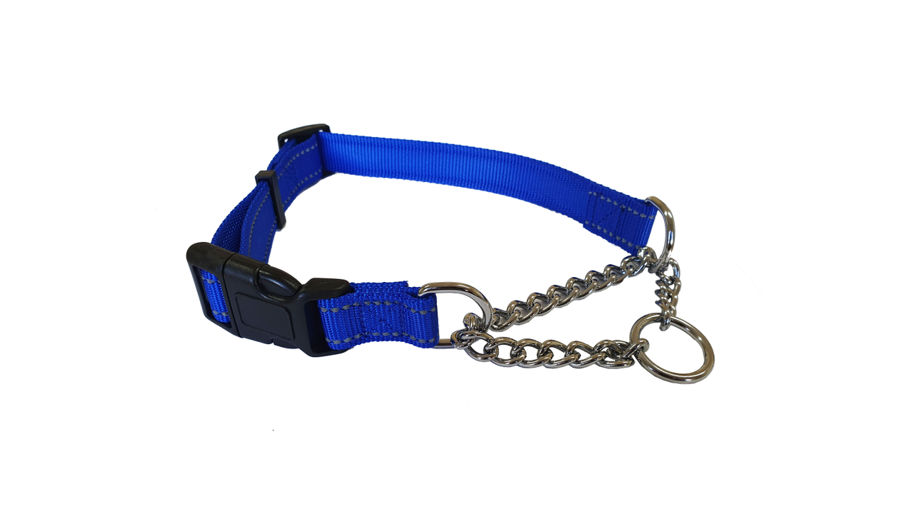 Martingale Reflective Collar Blue 50-70cm [size:50-70cm Colour:blue]