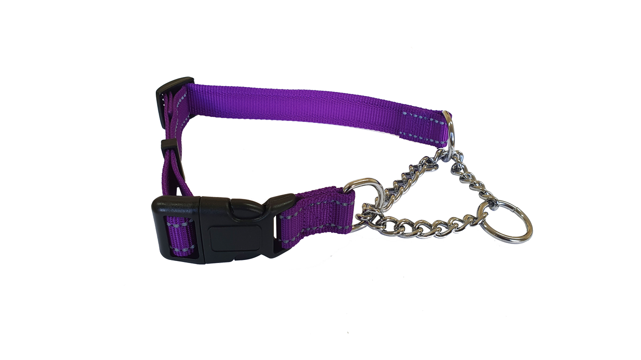 Martingale Reflective Collar Purple 35-50cm [size:35-50cm Colour:purple]