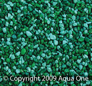 Aqua One Mixed Decorative Gravel Aqua & Green 1kg