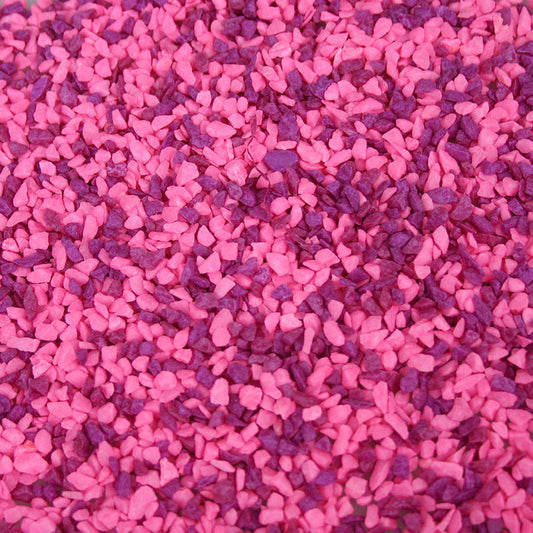 Aqua One Mixed Decorative Gravel Pink & Purple 2kg