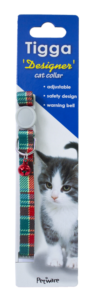 Tigga Cat Collar Textile Light Green [colour:light Green]