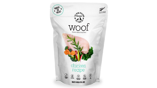 Woof Freeze Dried Dog Bites Chicken Recipe 50g