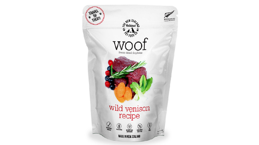 Woof Freeze Dried Dog Bites Wild Venison Recipe 50g