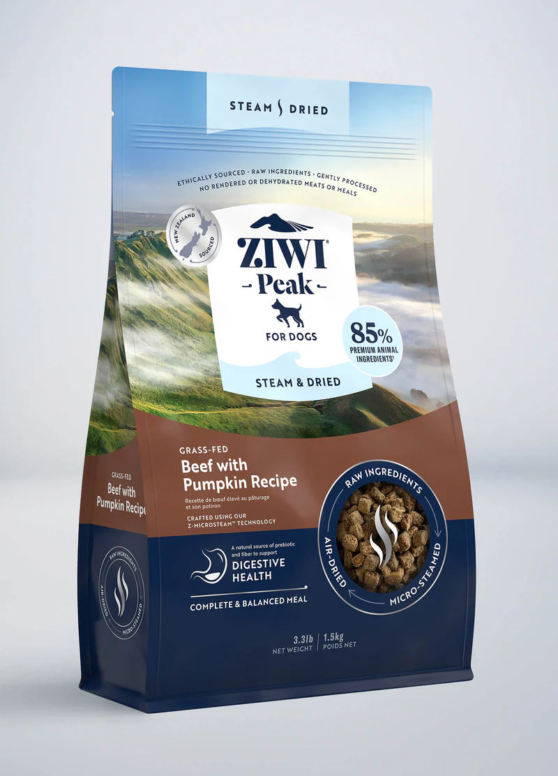 Ziwi Peak Steam & Dried Dog Food Beef