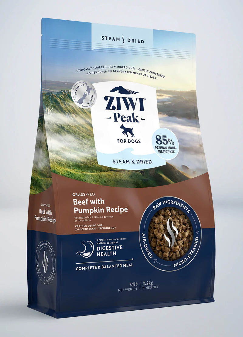 Ziwi Peak Steam & Dried Dog Food Beef